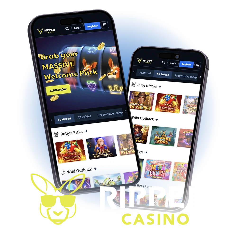 Download the Ripper Casino app and play anywhere.