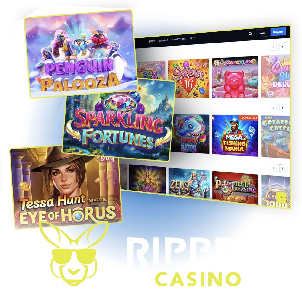 Enjoy slots, roulette, and poker at Ripper Casino.