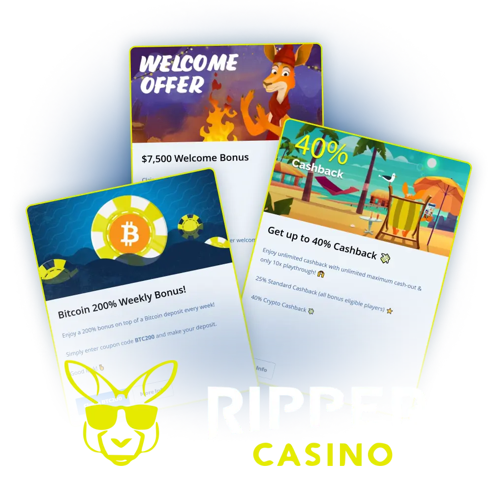 Play with maximum benefits thanks to bonuses from Ripper Casino.