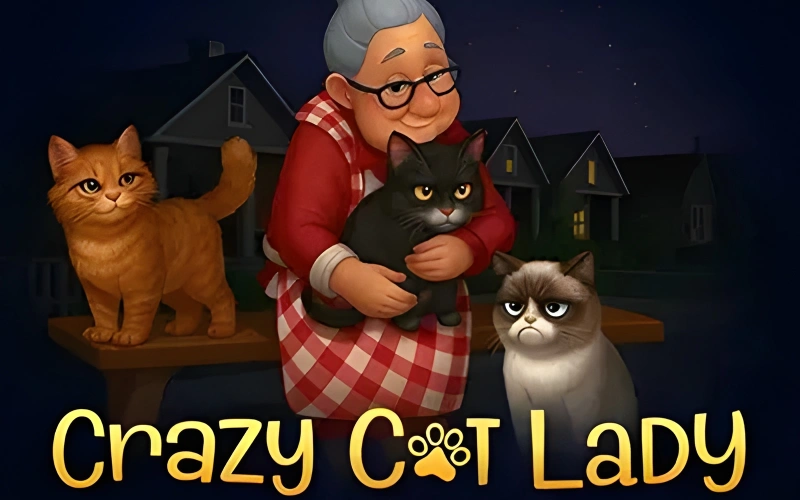 Try to stack and balance the most cats at the Crazy Cat Lady game at Ripper Casino.